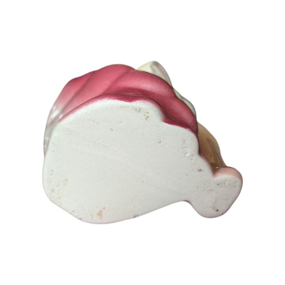 Vintage Shawnee Pottery Planter Couple Dancing 1940's 4-1/2" Pink &Yellow - Picture 6 of 6